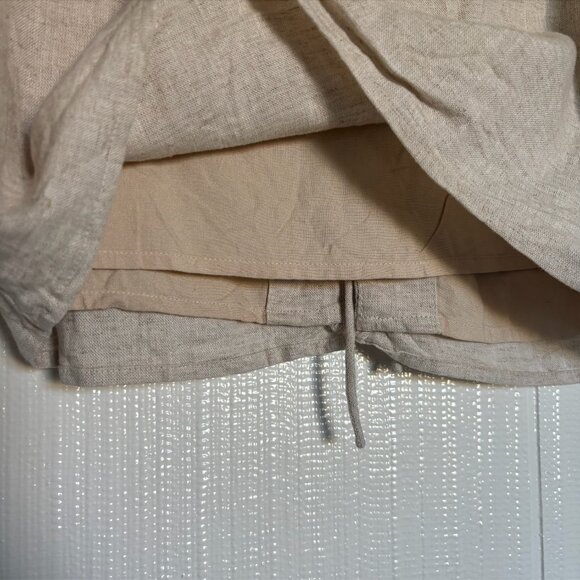 Abercrombie & Fitch linen blend tie front vest top | size M - Picture 5 of 7